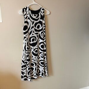 Black and White Patterned Dress